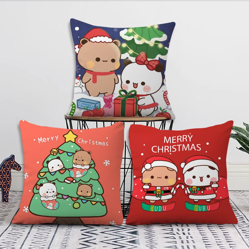 Cartoon Cute BuBu DuDu christmas Decoration Room Home Sofa living Office Car Nordic Simplicity Pillow Cover