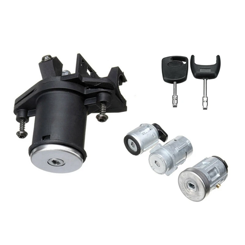 Starter Cylinder Switch Lock Kit Lock Door Lock Ignition Bucket Switch Car For Ford Fiesta 2001-2008 2S61-A22050-BM