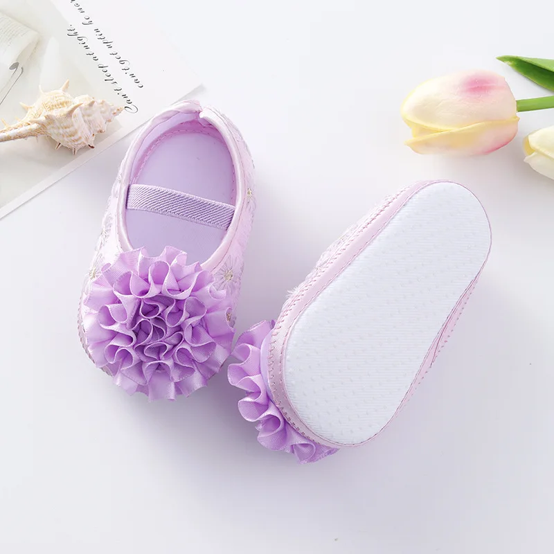 Spring Baby Girl Princess Shoes 1 Year Autumn Casual Anti-Slip Bow Sneakers Toddler Soft Soled First Walkers 0-18 Months