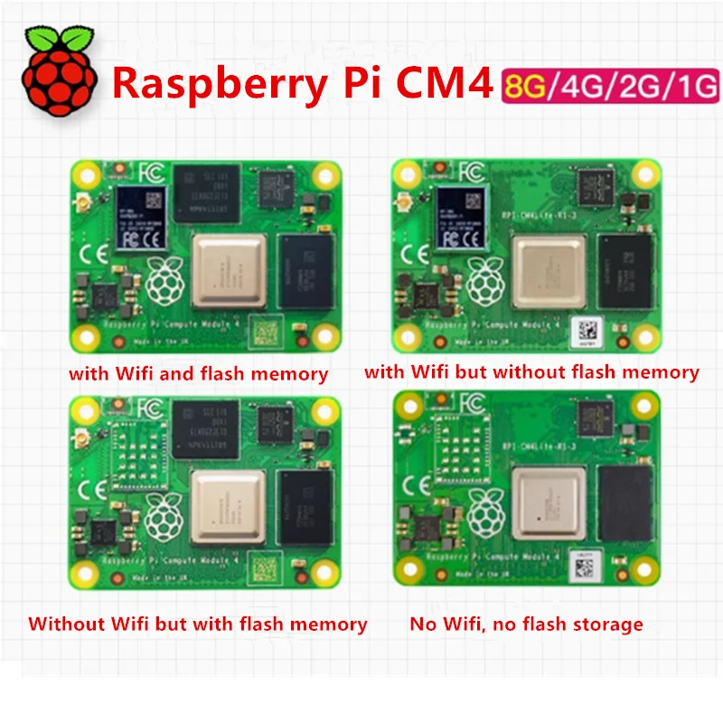 

Raspberry Pi CM4 1G 2G 4G 8G Development Core Board with Flash and Wifi