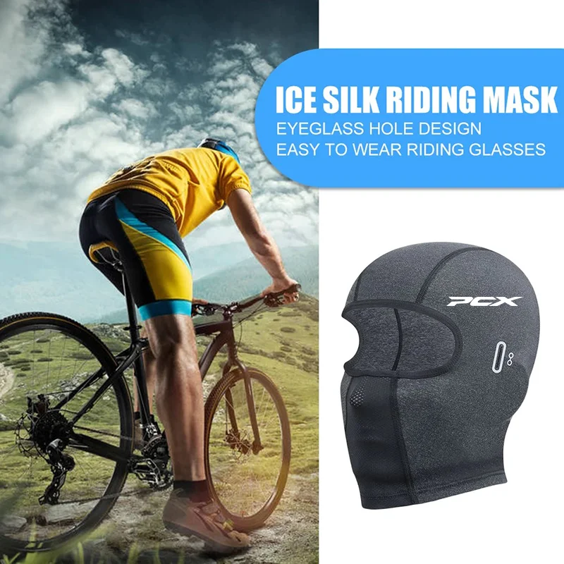 For HONDA PCX125 PCX150 PCX 125 150 pcx 125 150 Cycling Cap Summer Cooling Motorcycle Balaclava Hats Sun UV Protection Bike