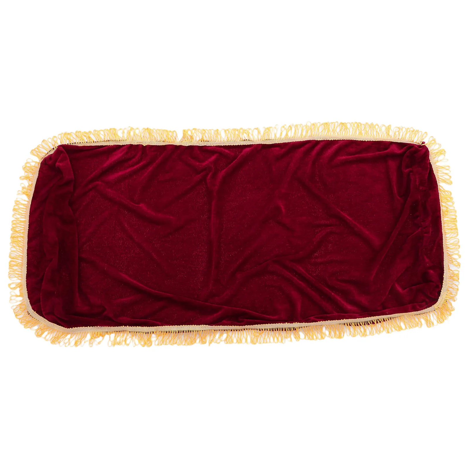 

1pc 61 Key Electronic Piano Cover Cloth Dust Proof Stain Resistant For Keyboard Protection Wine Red With Drawstring