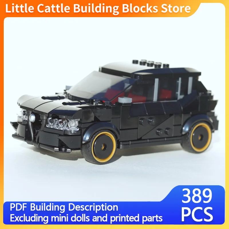 City Car Model MOC Building Bricks Compact Sport Utility Vehicle Modular Technology Gifts Holiday Assemble Children Toys Suit
