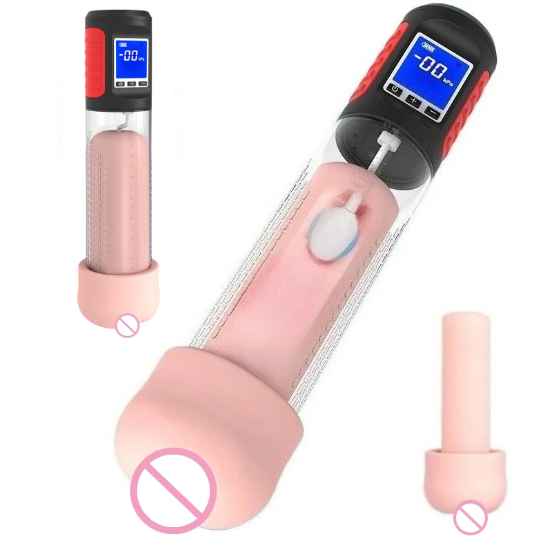 Electric Penis Pump Penis Trainer Negative Pressure Stretching Sex Toys for Men Penis Enlargement Male Masturbator Adult Goods