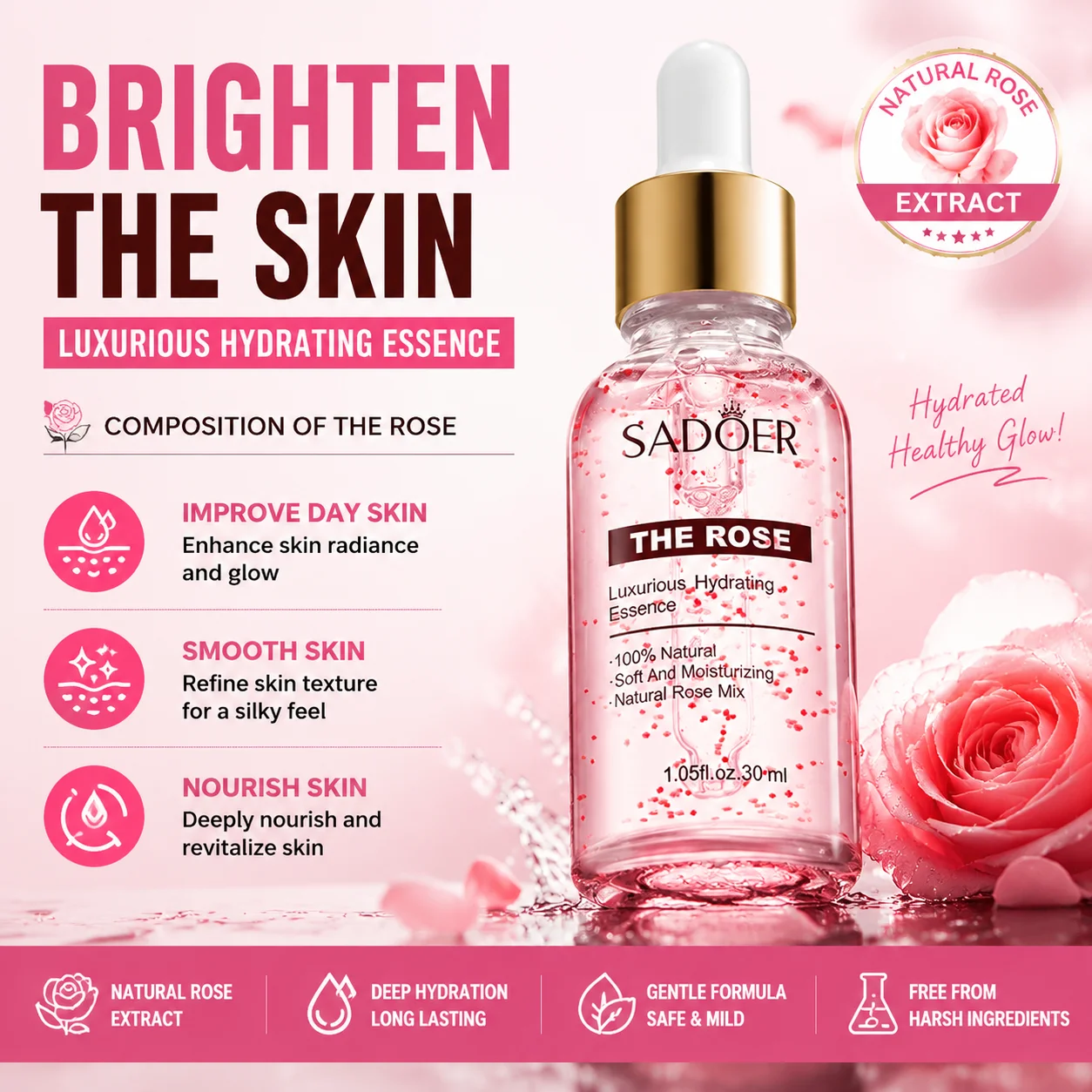 3 Styles Essence Polypeptide Essential Oil Gold Polypeptide Smoothes Wrinkles Essence Tighten Loose Skinreduce Fine Lines