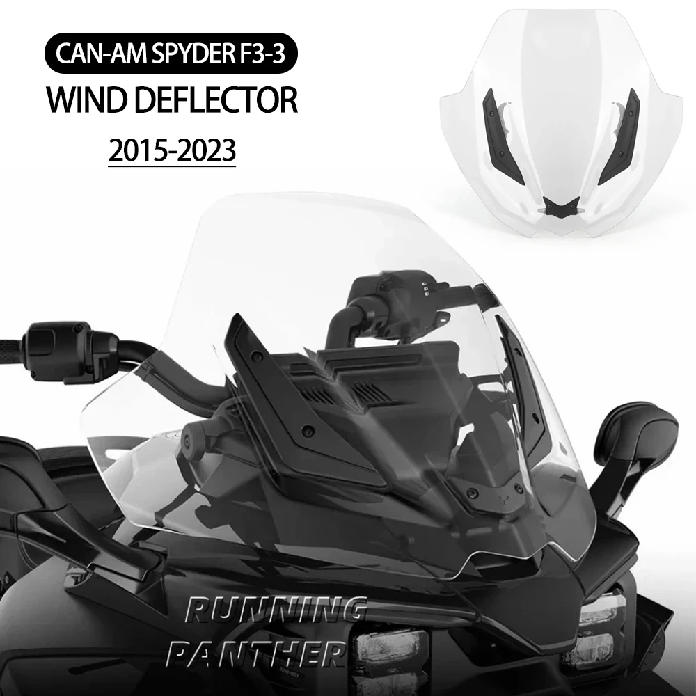 For Can-am spyder F3-3 Motorcycle Windscreen Windshield Deflector Wind Shield Airflow hood windshield cover