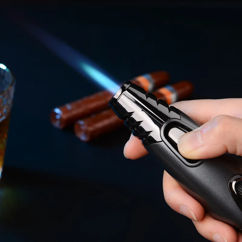 JOBON Cigar Lighter Butane Gas Lighters Igniter Welding Torch Jet Gun Candle Stove Igniter Windproof Cigar Smoke Accessorie Gift