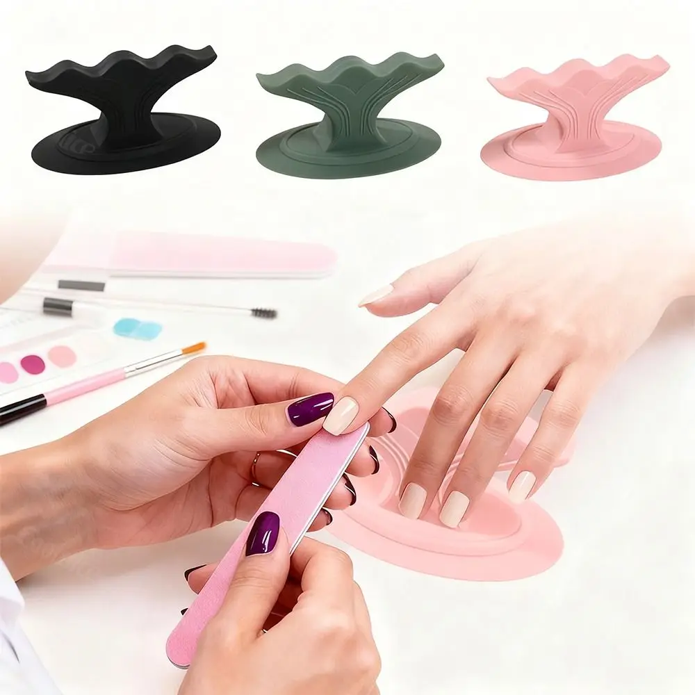 Support de doigt de manucure en Silicone souple, antidérapant, Portable, pour Nail Art, localisateur d'ongles, outil de fixation des doigts