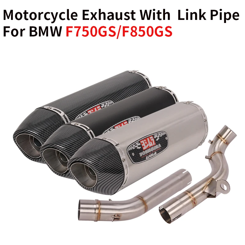 Slip-on For BMW F750GS F850GS F850 F750 GS Adventure 2018 - 2021 Motorcycle Yoshimura Exhaust Exhaust System Modified Link Pipe