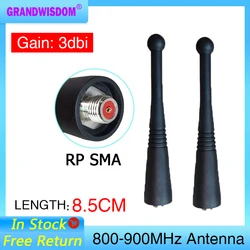 GRANDWISDOM Walkie Talkie Antenna 800-900MHz Stubby compatible IOT Motorola XTS2500 HT1000 MTX838 MTX960 MTS2000 Ham Radio