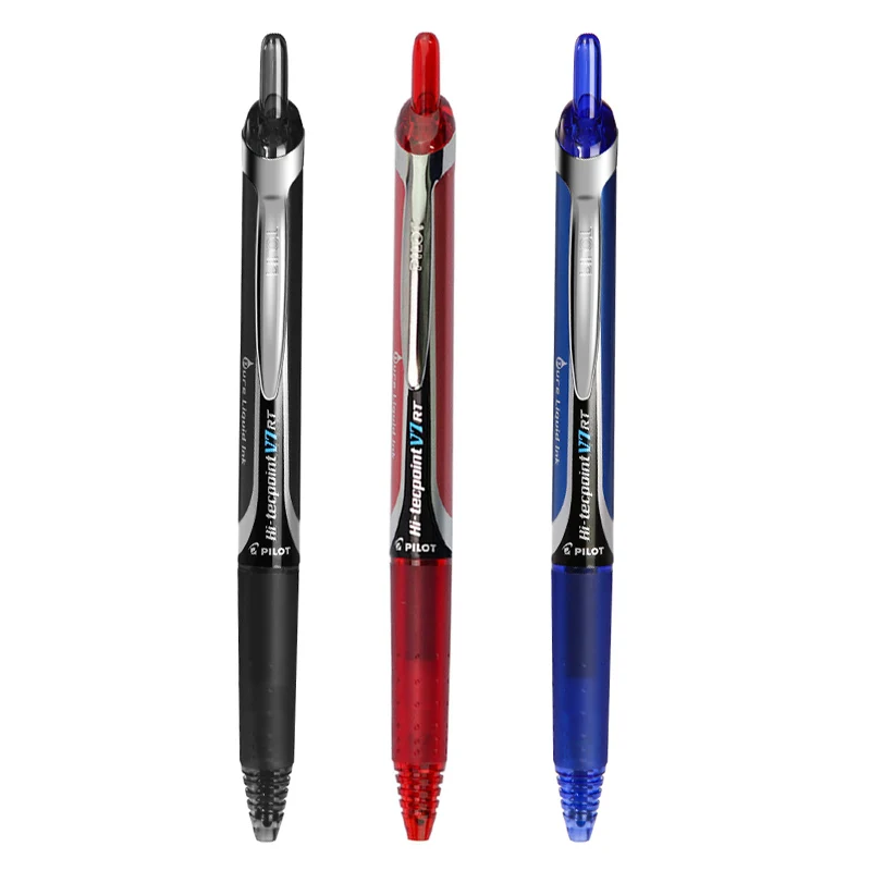 Japan PILOT BXRT-V7 Neutral Pen 0.7mm Needle Tube Pen Speed Drying Black Red Blue