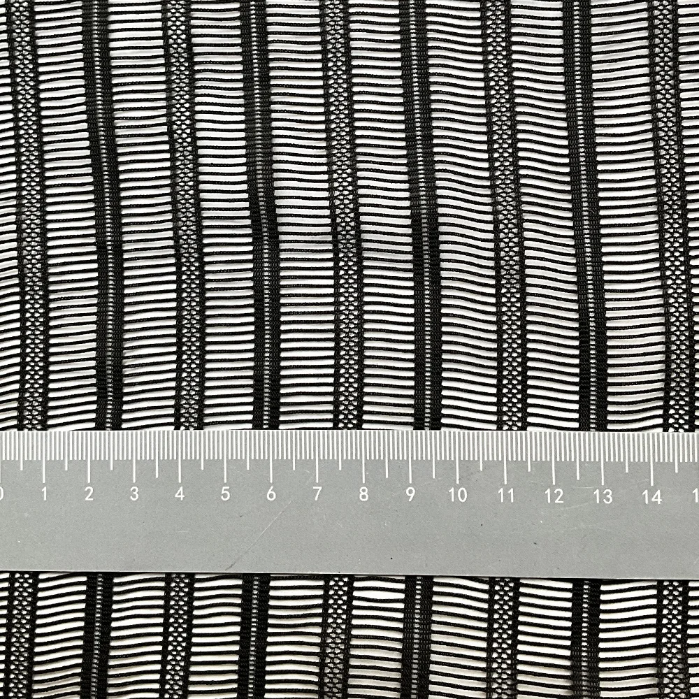 A variety of Specifications Striped Mesh Fabric High Quality Big Stripe Hollow Cloth For Sexy Lingerie Costumes Sewing Cloth