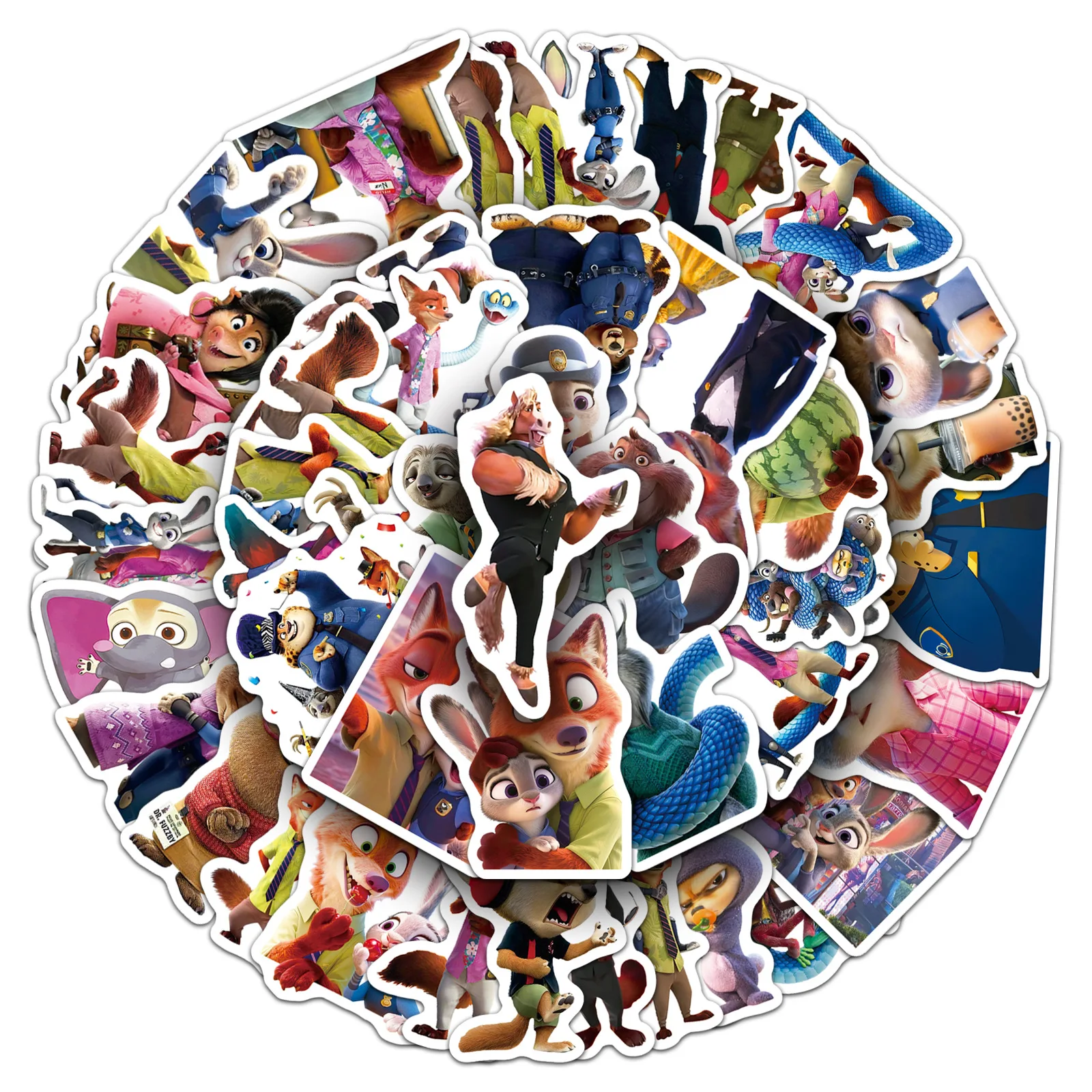 10/50PCS Nuovo Zootopia 2 Disney Movie Graffiti Adesivi Judy Hopps Nick Wilde Cartoon Decalcomania FAI DA TE Bagagli Telefono Chitarra Giocattoli Per Bambini