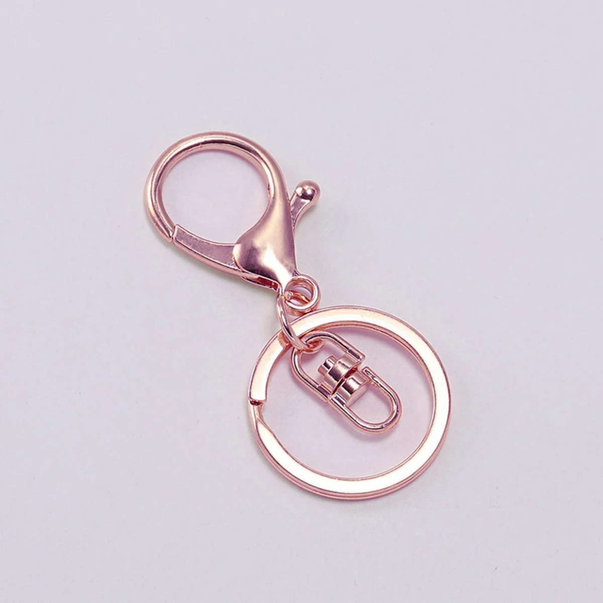 5pcs Keychain Ring 30 mm Key Ring Long 70 mm Plated Lobster Clasp Key Hook Chain Keychain Split Key Ring Jewelry Making Supplies