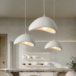 Nordic Wabi Sabi E27 Led Pendant Light Dining Room Simple Chandelier Lamp Cord Suspend Lamp for Restaurant Luminarias Fixtures