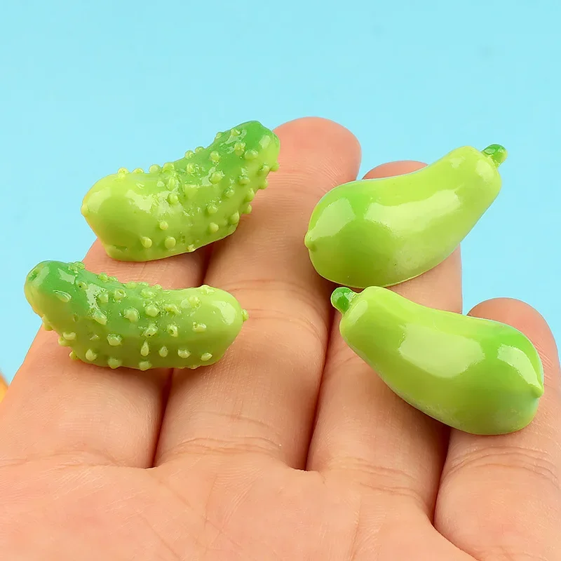 Kawaii Resin Mini Vegetable Fake Food Crafts Materials Embellishment Flatback Cabochans Cabochons