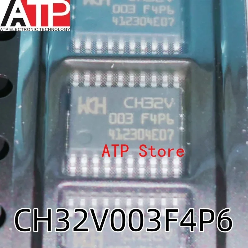 50-1000PCS/LOT 100% New Original WCH CH32V003F4P6 CH32V CH32V003 F4P6 TSSOP20 In Stock MCU CHIP IC