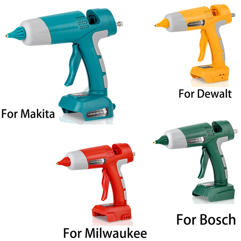 

Cordless Hot Melt Glue Gun For Makita/Dewalt/Bosch/Milwaukee 18V Lithium Battery Electric Repair DIY Gun Power Tool