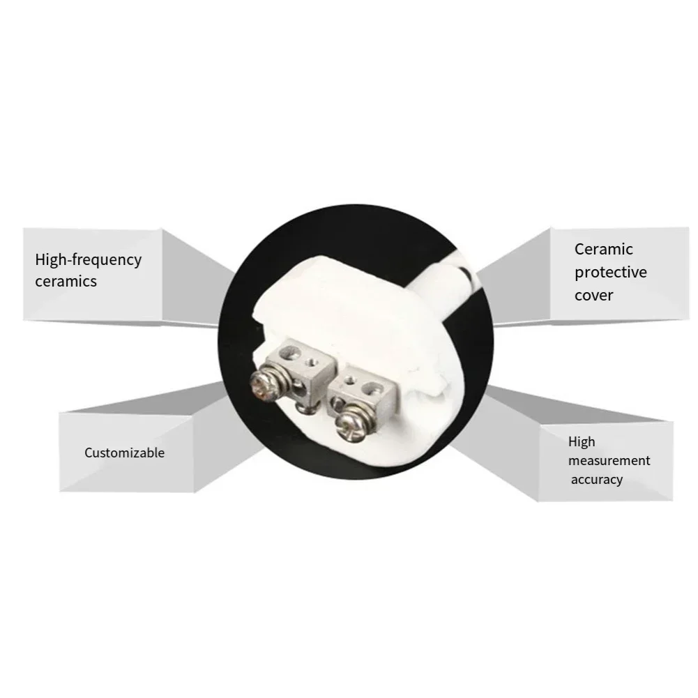 1Pc High-Temperature K-Type Thermocouple Probe With Insulator And Sensor Galvanic Ceramic Bead Core Temperature Measurement