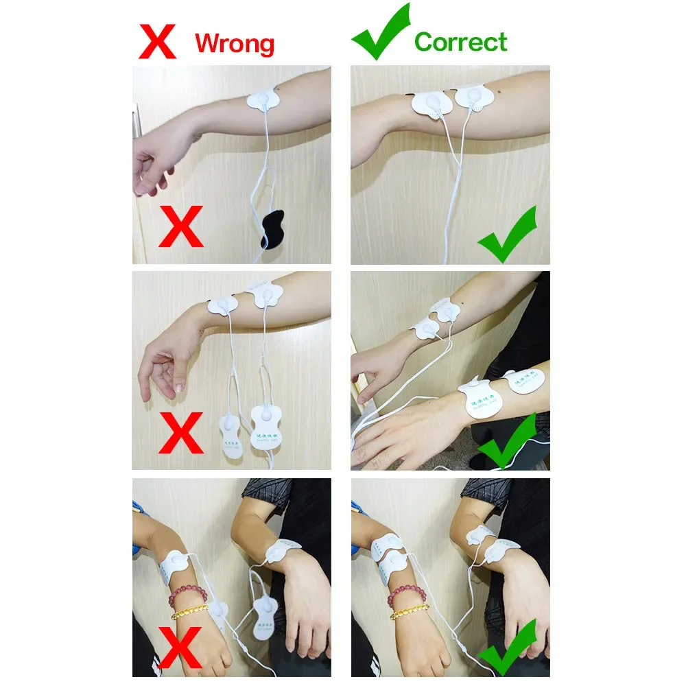 EMS Tens Device Physiotherapy Electrodes Electric Muscle Stimulator Low Frequency Microcurrent Pulse Relaxing Body Massager Tens