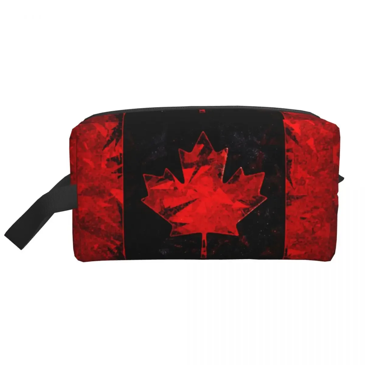 Custom Canada Flag Cosmetic Bag Women Cute Large Capacity Canadian Patriotic Makeup Case Beauty Storage Toiletry Bags