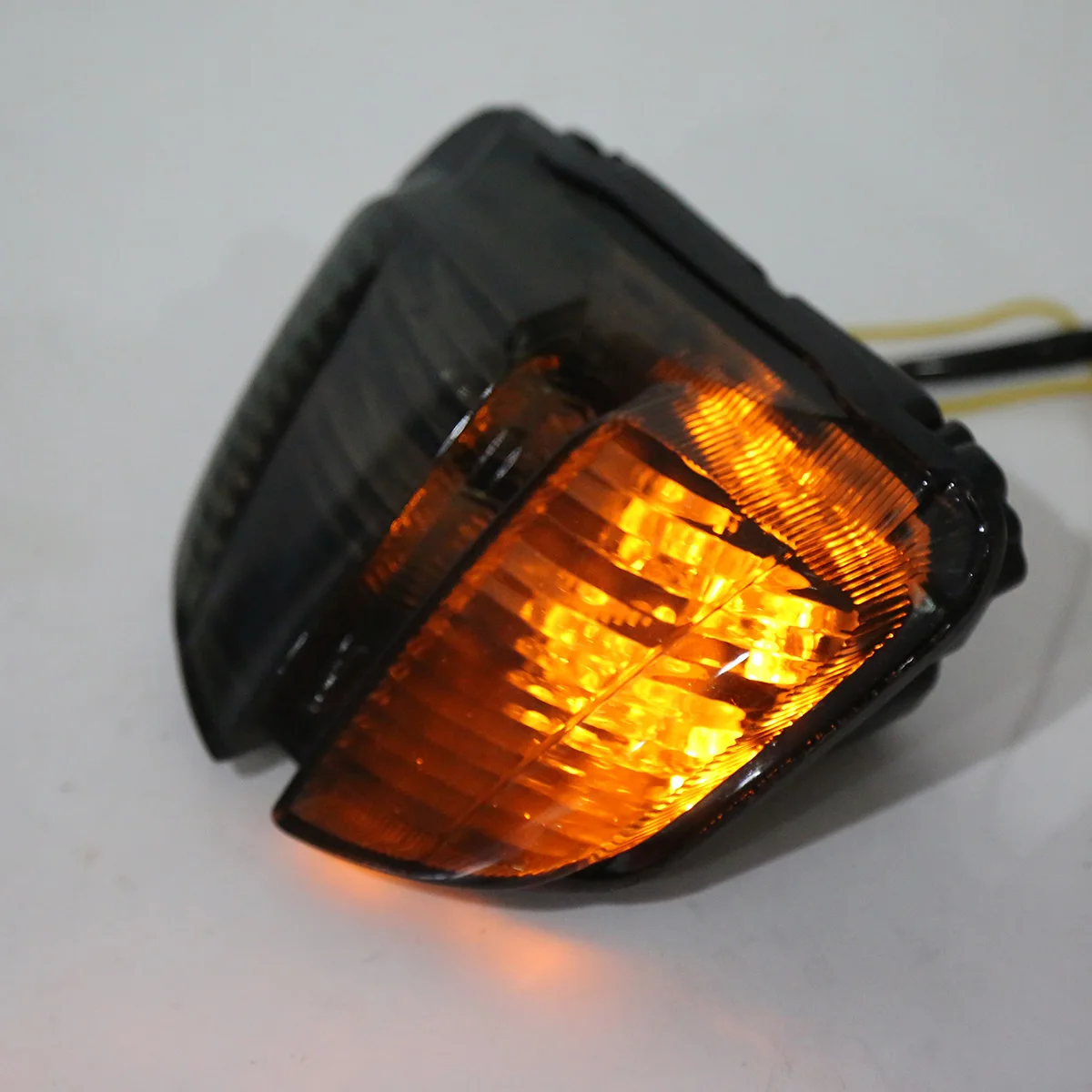 Motorcycle Smoke LED Rear Turn Signal Tail Stop Light Lamp Integrated For Suzuki GSXR K6 06 07 GSX-R 600 750 2006 2007