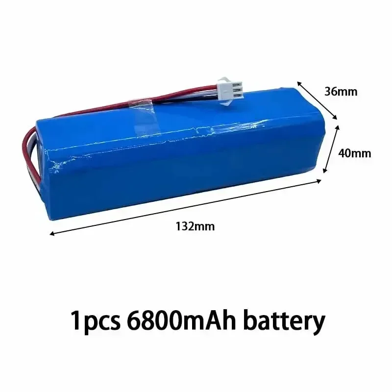 100% Original For XiaoMi Viomi S9 Lydsto R1 Roidmi Eve Plus 14.4V lithium battery 2P4S 5200mAh 6800mAh 9800mAh 12800mAh