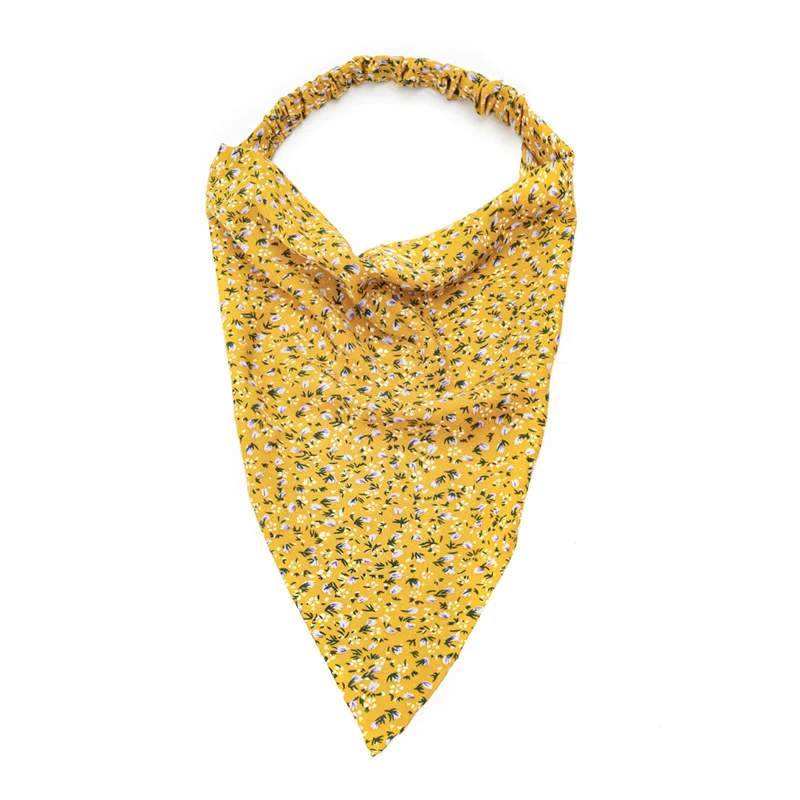 Spring Floral Print Women's Versatile Hair Ties Elastic Hair Ba Headscarves Tee States Hair Rings Faionable Hair Acces...