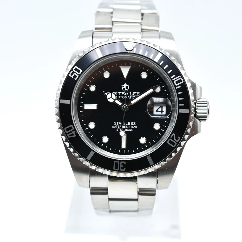 Men Luxury Brands Mechanical Watches For Man High Quality Automatic Movement Ceramic Bezel Luminous Stainless Steel Wristwatch