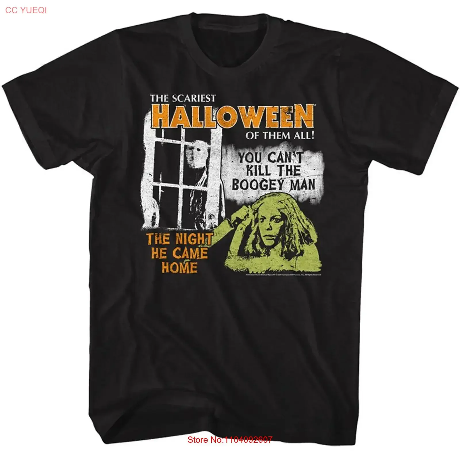 Halloween Scariest Black Adult T Shirt vintage Washed Soft Breathable fashion Stretched homme streetwear graphic Slightly