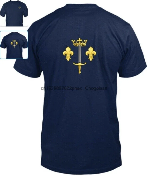 T shirt france arms sainte jeanne d arc blazon king lys jeanne flag roy