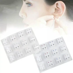 WKOUD 12 Pairs Ear Piercing Special Ear Studs Surgical Steel Ear Studs Earrings Set Medical Ear Tool Kits Jewelry Ear Studs