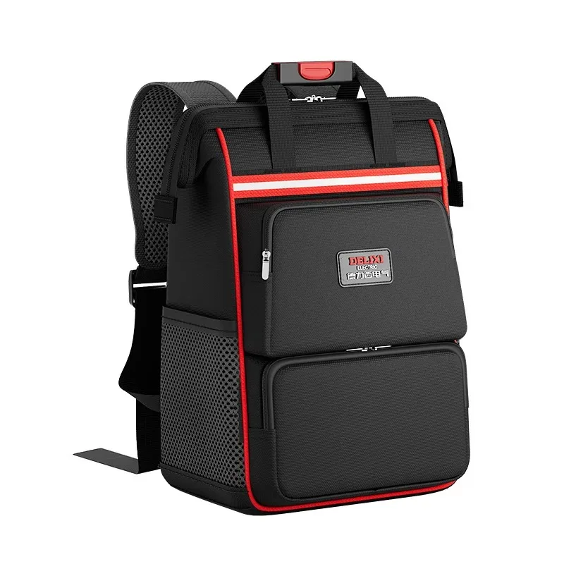 

Waterproof Oxford Fabric Multi Layer Backpack Durable Tool Bag for Electrician Repair