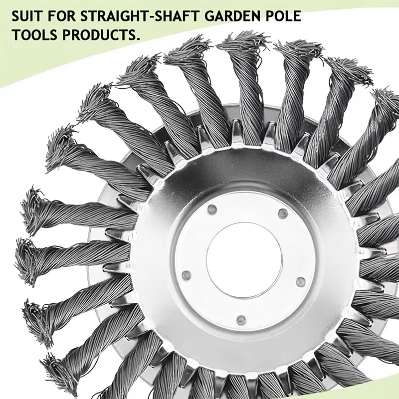 6/8 بوصة جزازة العشب رئيس الصلب عجلة حديقة الاعشاب فرشاة جزازة العشب فرشاة الاعشاب لحديقة جزازة العشب أدوات كهربائية
