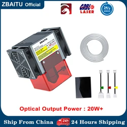 ZBAITU-Módulo Principal Laser para Máquina De Gravação CNC, Gravador De Madeira DIY, Cortador De Roteador, Potência Efetiva, 20W, 4 Diodo, 130W