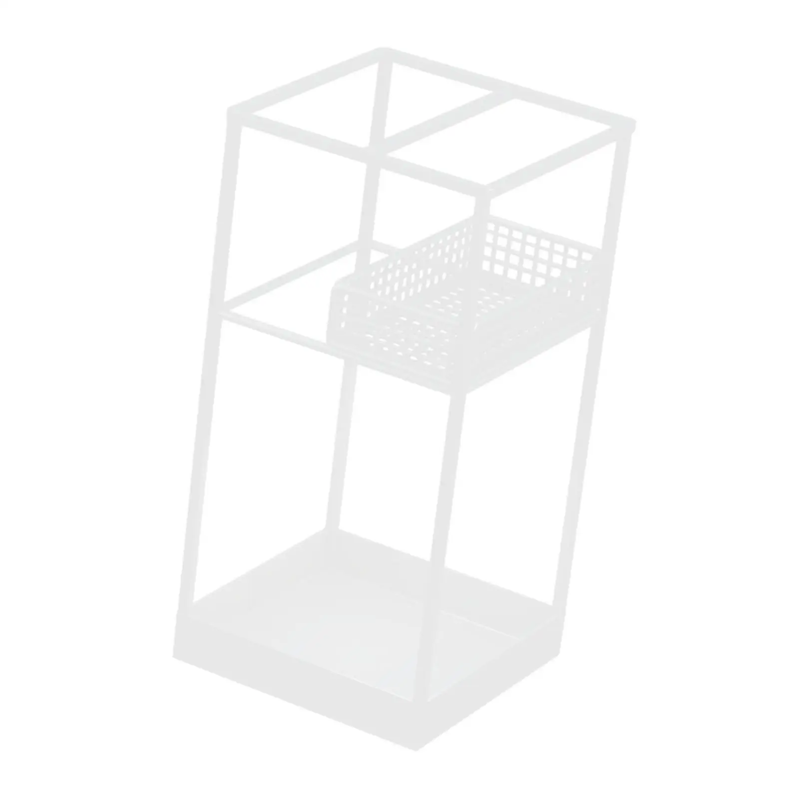 Hollow Out Iron Umbrella Stand Freestanding Storage Bin Modern Entryway Rack for Home Rain Organization