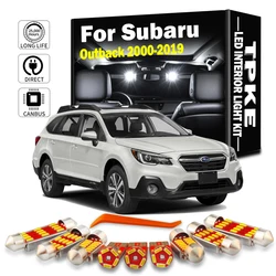 TPKE For Subaru Outback 2000-2018 2019 Car Accessories Canbus Error Free LED Interior Reading Light Kit Map Dome License Lamp