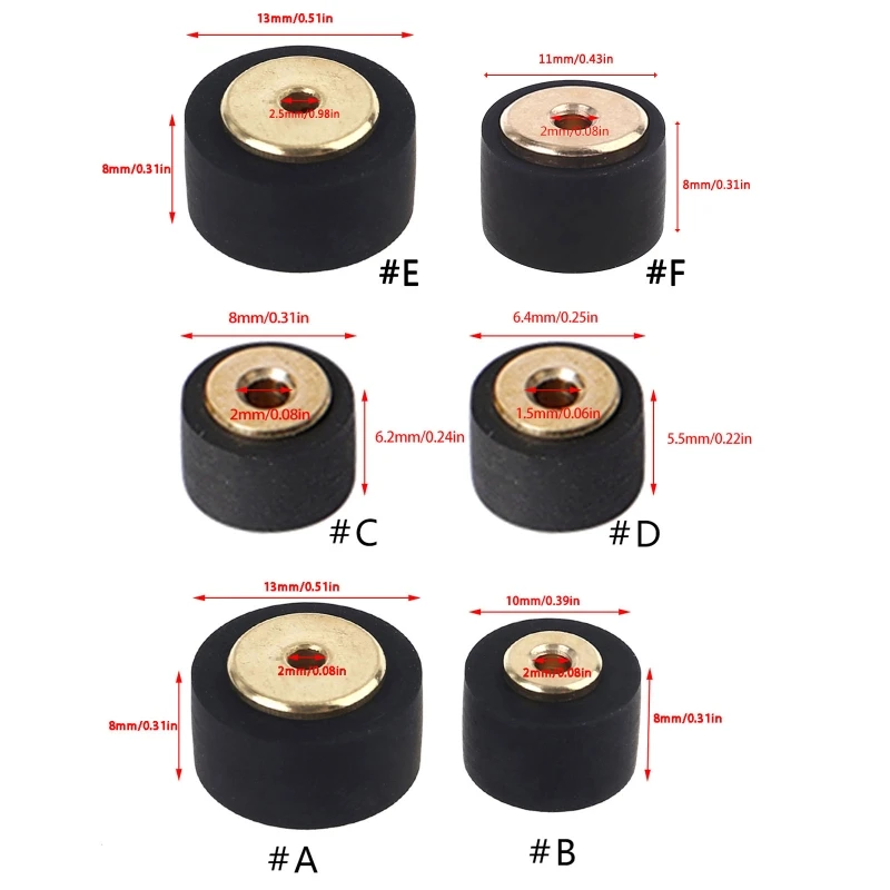 ตลับหมึกวิทยุการเคลื่อนไหว Pinch Roller เทปความดัน Cassette เข็มขัดสำหรับ SONY สเตอริโอ Technics