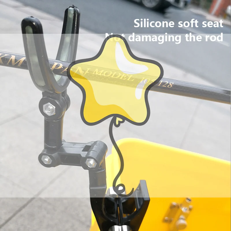 

2 шт., подставка для удочки, вращение на 360 градусов, кронштейн, мостовой плот, стойка для удочки, нескользящий светящийся усиленный кронштейн для удочки