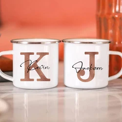 Inicial personalizada com nome caneca para homens, canecas de café personalizadas, despedida de solteira, copos Team Groomsman, casamento e presentes de aniversário