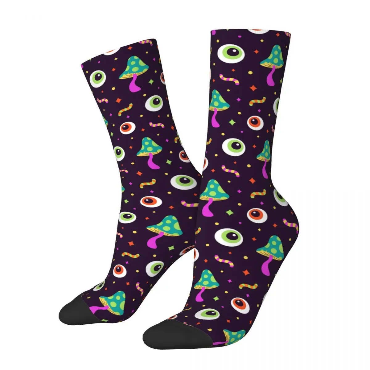 

Eyes Mushroom Tasty Food Socks Male Mens Women Summer Stockings Polyester