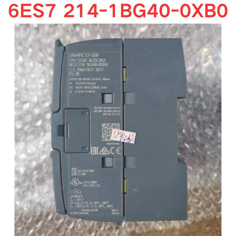 Used 6ES7 214-1BG40-0XB0 6ES7214-1BG40-0XB0 module Function check OK