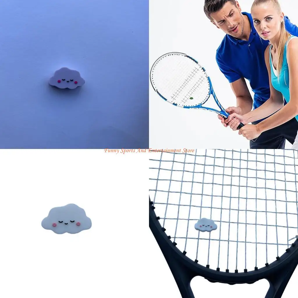 C4DE Silicone Tennis Racquet Shocked Absorber Colorful Tennis Vibration Dampener