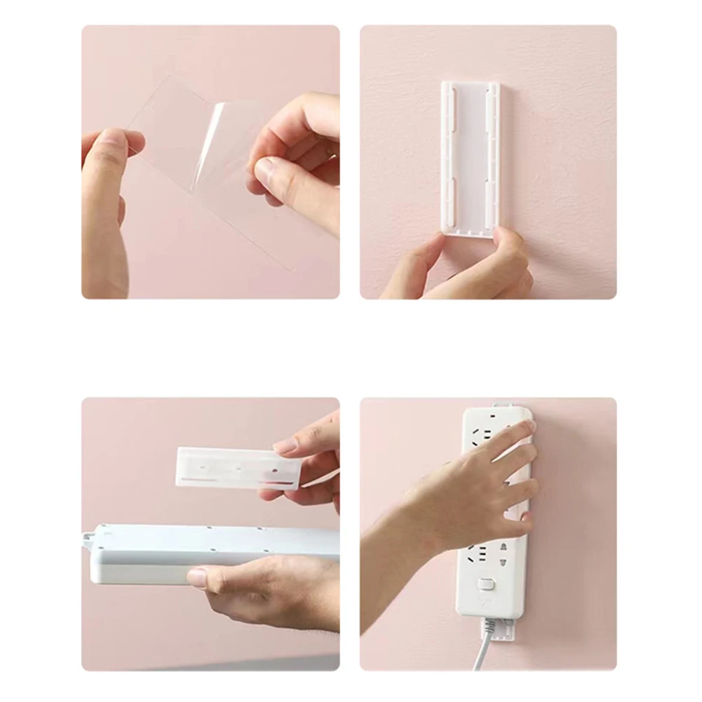 Time saving Solution Self Adhesive Desktop Socket Fixer for Power Strips Paper Towel Boxes Efficiency at its Best