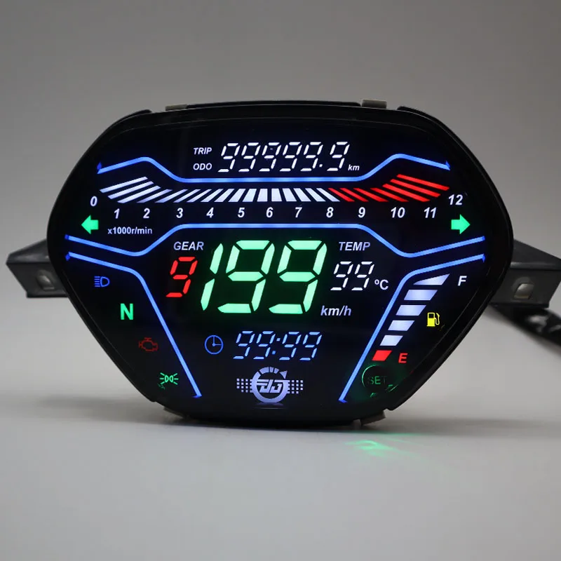 199Km Digital Motorcycle Speedometer LED Dashboard RPM For EX5 Class1 CX DX Honda Wave100 CD110 Alpha Ori Tokyoda DY110-2F