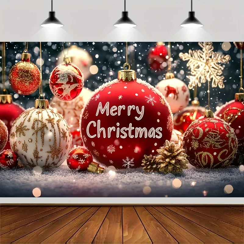 Merry Christmas Backdrop Banner Santa Snowman Background Christmas Decorations for Home2024 Navidad Noel Xmas Gifts NewYear 2025