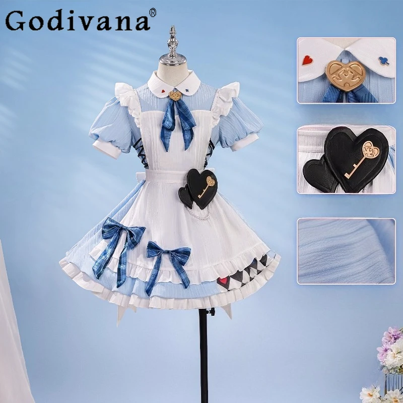 

Lolita Maid Uniform Dress Women New LoveLive Gigo Honoka Kousaka Cosplay Costume Girls Kotori Minami Sonoda Umi Dress