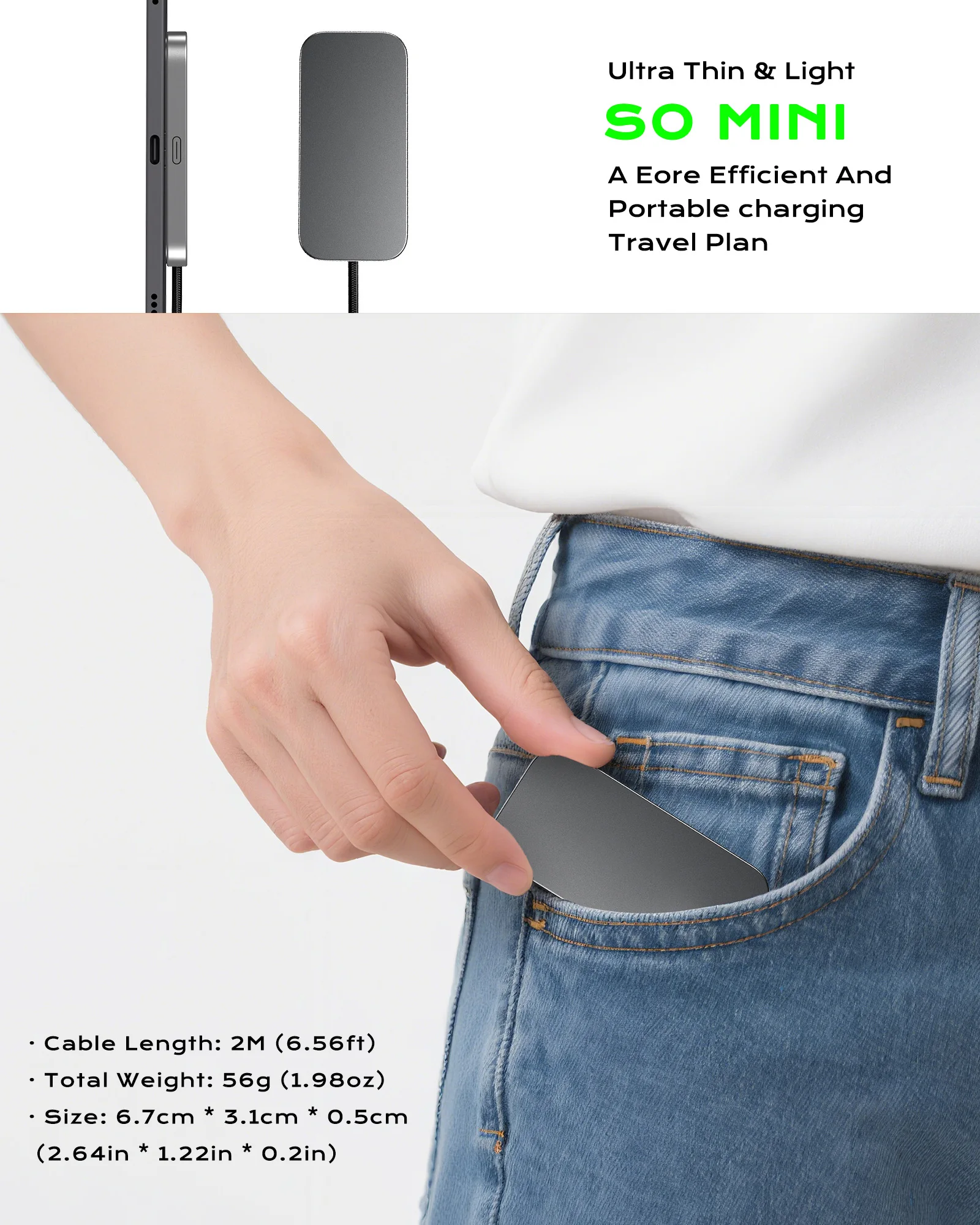 شاحن لاسلكي مغناطيسي M30 لجهاز iPad Pro/iPad Air شاحن موصل ذكي للشحن السريع مع كابل USB-C بطول 5.56 قدم (محول ليس)