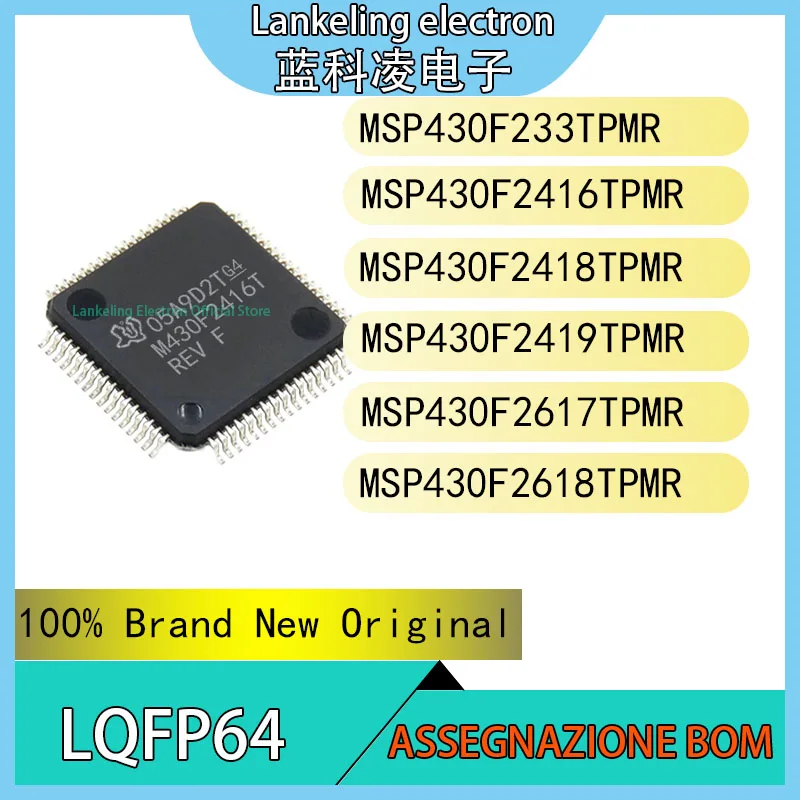 

MSP430F233TPMR MSP430F2416TPMR MSP430F2418TPMR MSP430F2419TPMR MSP430F2617TPMR MSP430F2618TPMR Chip IC LQFP64