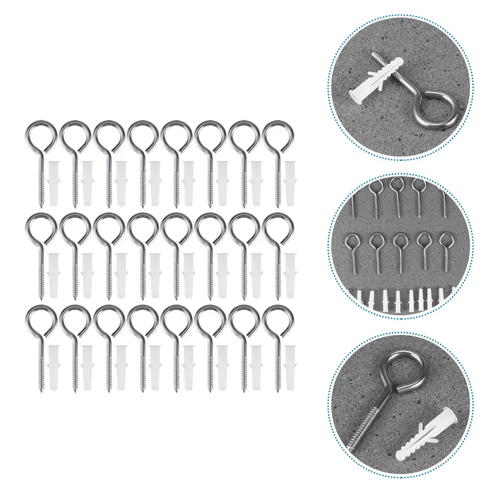 

Stainless Steel Eye Screws Heavy Duty Hanging Hooks Bolts Wall Mount niture Screws Vine Eyes Climbing Plants
